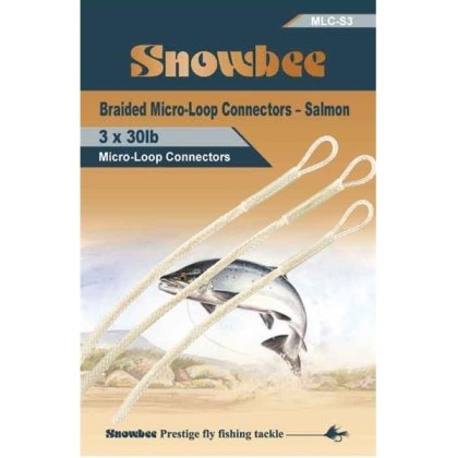 Snowbee Braided Loop Conector Salmon - łącznik do sznura 30lb